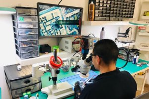 Taller donde los profesionales de Manzania realizan su labor.