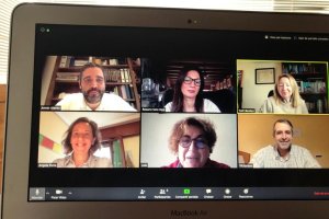 Videoconferencia mantenida esta misma mañana