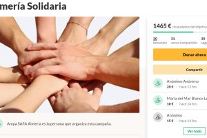 Campaña solidaria organizada por la SAFA.