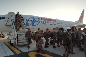 Los militares aterrizan en Málaga