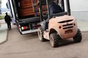 Captura de pantalla del vídeo grabado en el crematorio nijareño.