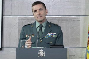 El Jefe del Estado Mayor de la Guardia Civil, general José Manuel Santiago.