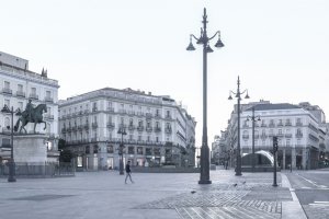 La Puerta del Sol, en una imagen del corto.
