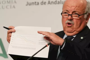 El consejero de Salud y Familias, Jesús Aguirre.