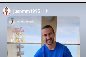 Juan Muñoz en casa.