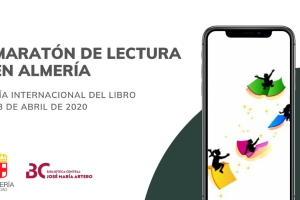 Cartel del maratón de lectura por el Día del Libro.