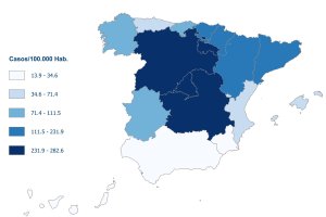 El mapa de incidencia del coronavrius podría tener relación con el del tiempo.