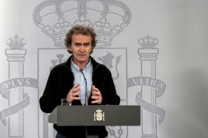 Fernando Simón, ayer en rueda de prensa.