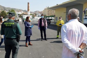 Desinfección INFOCA y visita alcalde y consejera.