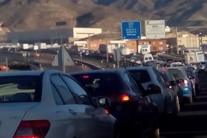 Imagen de archivo de una retención en la A-7.