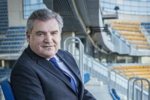 Manolo Vizcaíno, presidente del Cádiz, en el Ramón de Carranza.