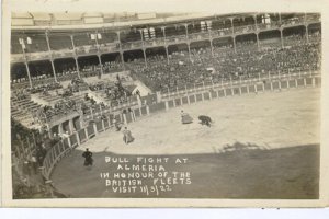 Corrida de toros hecha en honor a la Escuadra Inglesa.