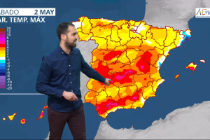 Predicción meteorológica ofrecida por la Agencia Española de Meteorología.