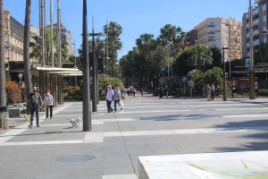Imagen de la Rambla de Almería este sábado.