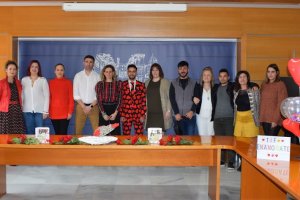 Equipo de Gobierno del Ayuntamiento ejidense, el pasado día de San Valentín.