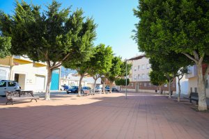 Aspecto de la calle Mira Maeso tras las obras de remodelación.