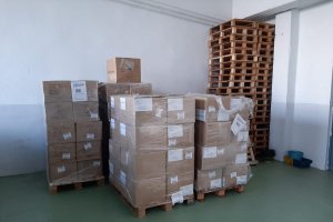 Mascarillas llegadas a Almería.