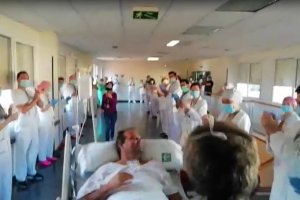 Captura del vídeo difundido por el hospital.