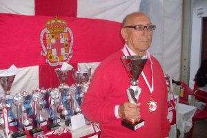 Juan Magaña en una entrega de trofeos del Surbús.