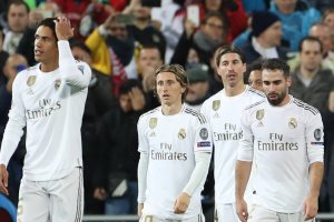 Los jugadores del Real Madrid.