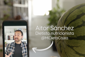 Aitor Sánchez durante el anuncio.