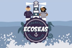 Cartel imagen del Concurso Nacional de Dibujo y Redacción infantil de ECOSEAS.