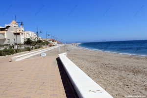 Imagen de la Playa de Levante de Almerimar, en El Ejido.