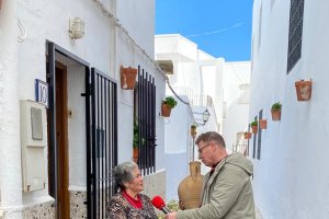 Jorge Cadaval, durante su visita a Mojácar el pasado febrero.