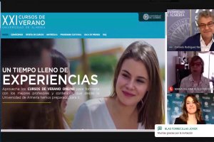 Presentación telemática de los cursos de verano