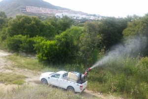 Fumigación en Mojácar.