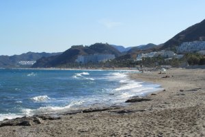 Playa de la Cueva del Lobo, en Mojácar.