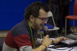 Eduardo Alías, el speaker de Unicaja Costa de Almería.