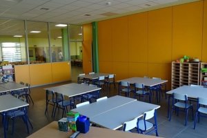 Imagen de archivo de un aula de un centro escolar.