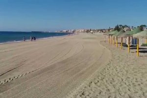 Playa de Roquetas de Mar.