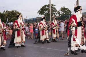 Fotografía de archivo de una edición anterior de los Moros y Cristianos en Vera.