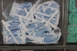 Imagen de mascarillas sanitarias en un hospital.
