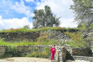 Las ruinas nazaríes de la Torre de Alhabia, el elemento más importantes del patrimonio histórico de Alcudia de Monteagud.