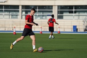 Nikola Maras entrenando en el Anexo.