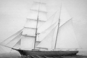 el bergantín era un barco de dos palos. Como este de la imagen era el Liberto.