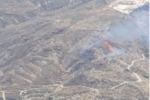 Imagen del Infoca del incendio de Terque.