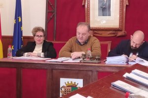 Foto de archivo del alcalde de Cuevas del Almanzora, Antonio Fernández Liria, presidiendo una sesión plenaria.