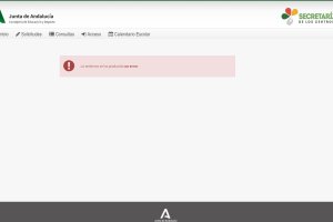 Error en la entrada a la Secretaría Virtual de los Centros Educativos de la Junta.