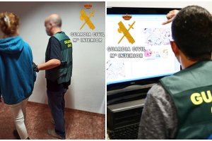 Imagen de la detenida por la Guardia Civil en la operación Orale.