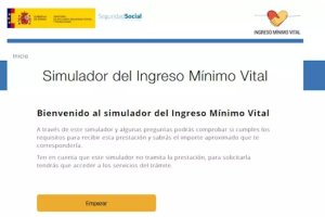 Página de la Seguridad Social donde se puede acceder al simulador del ingreso mínimo vital - Seguridad Social