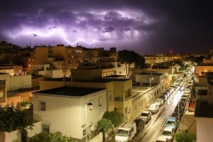 Imagen de archivo de una tormenta.