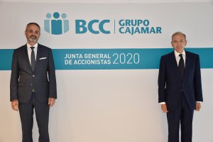 Manuel Yebra, consejero delegado y Luis Rodríguez, presidente del BCC -Grupo Cajamar.
