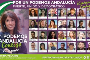 Cartel de la candidatura de Martina Velarde.