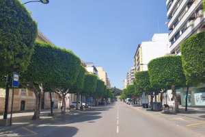 Vista del Paseo de Almería.