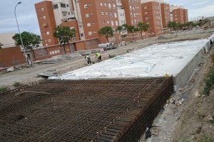Obras en marcha en el soterramiento de las vías en El Puche
