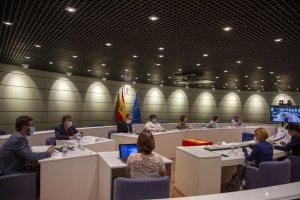 Sesión de la Comisión de Seguimiento Tripartita Laboral.